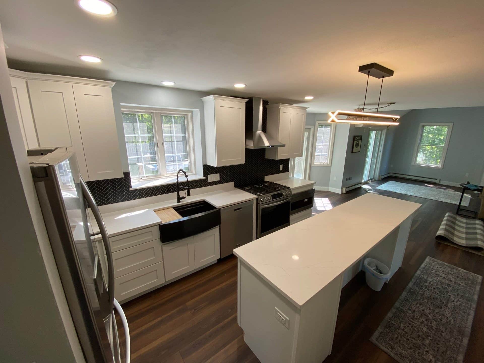 Contemporary Transitional Kitchen Remodel by All Work Construction, Inc. project photo
