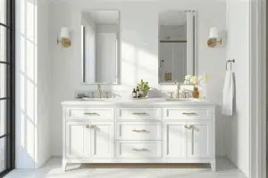 Double White Vanities