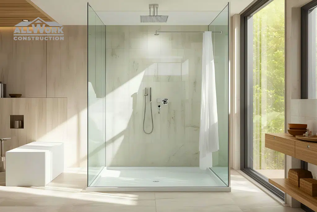 Modern Shower System in a bathroom