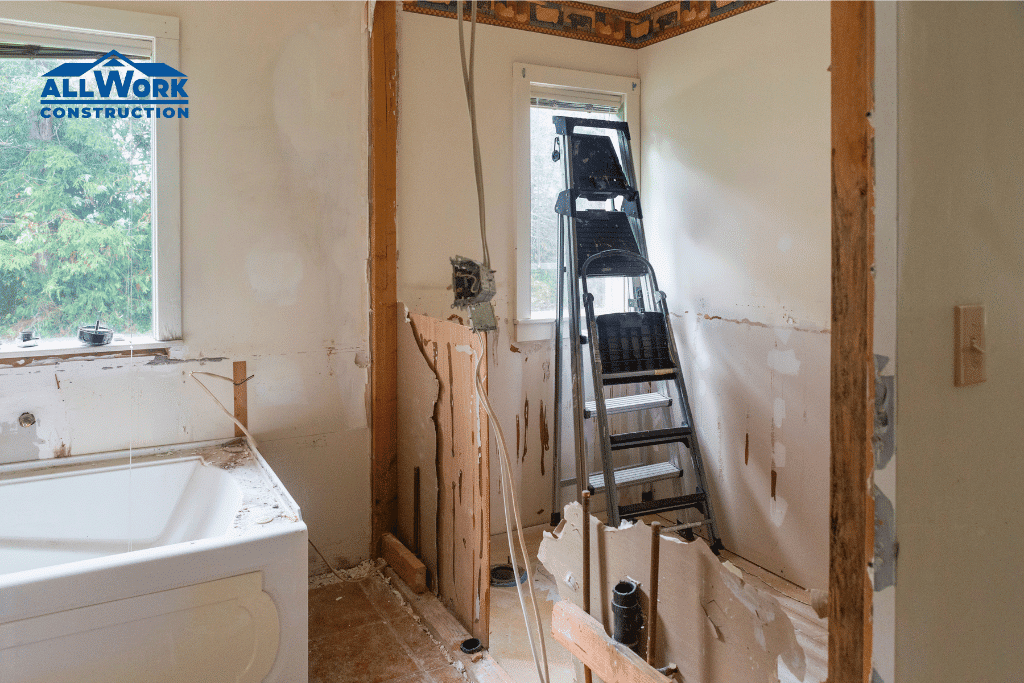 Bathroom remodel process