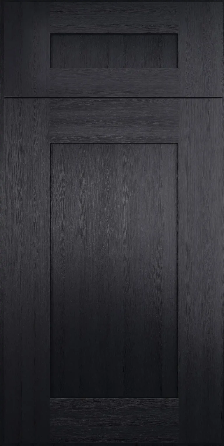 Forevermark Blaze Black Shaker kitchen cabinet door in black