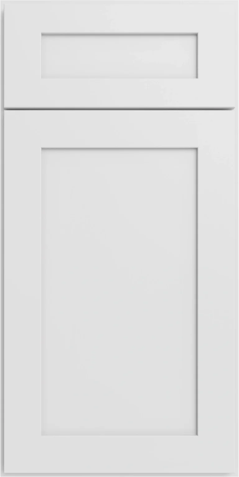 Forevermark Vista White Shaker kitchen cabinet door in white