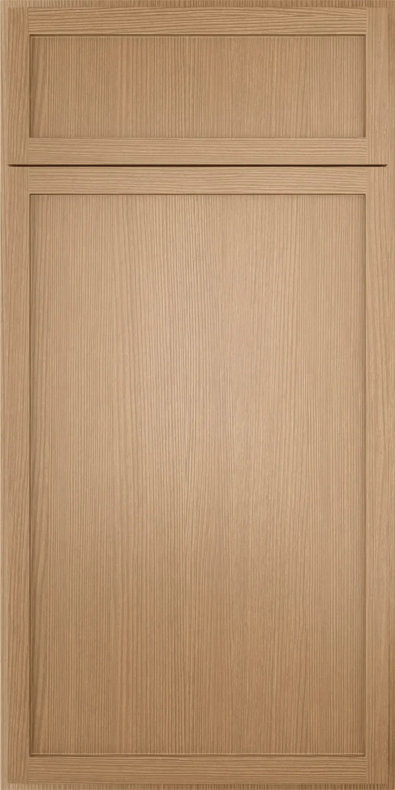 Forevermark Petit Oak kitchen cabinet door with an oak finish