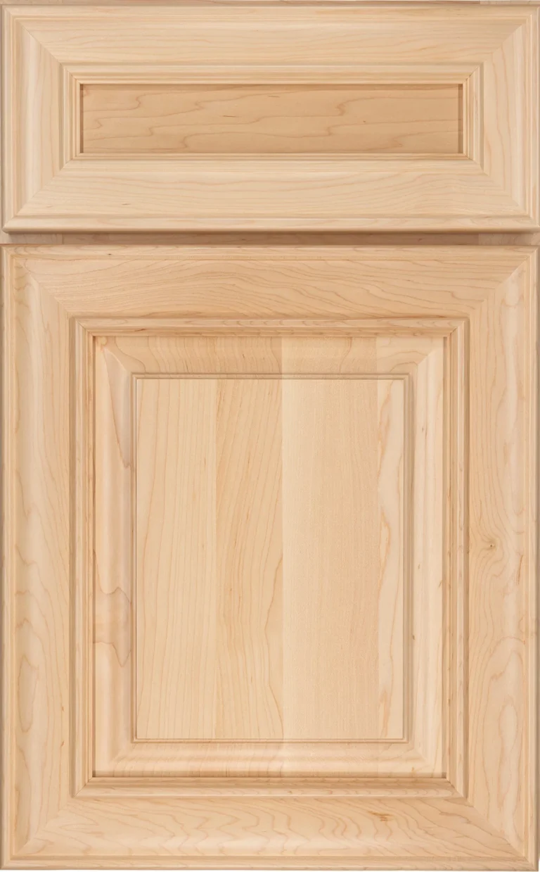 Integrity Jamestown kitchen cabinet door and drawer front with raised panels and decorative molding