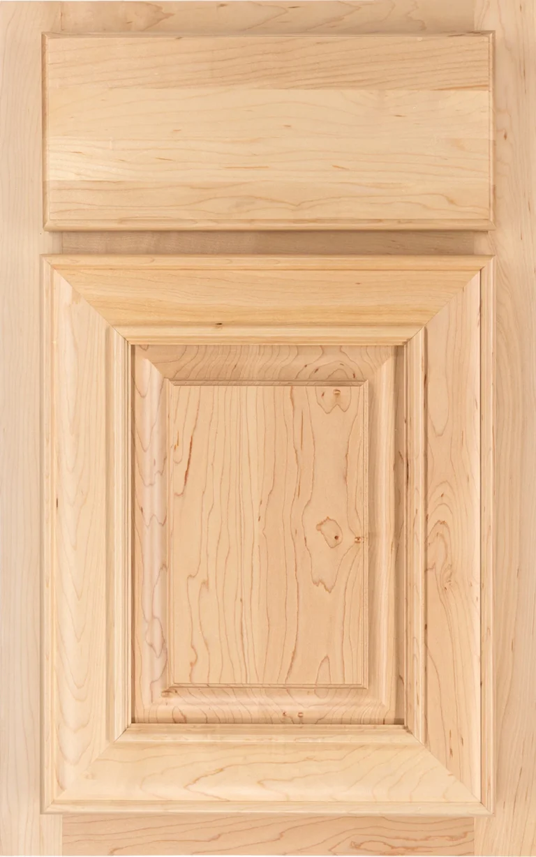 Integrity Shreveport kitchen cabinet door with detailed panel molding and matching drawer front