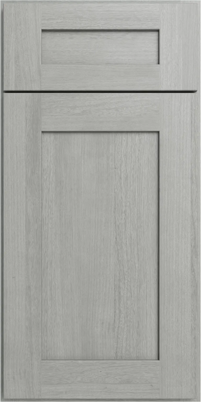 Forevermark Nova Light Grey Shaker kitchen cabinet door in light grey