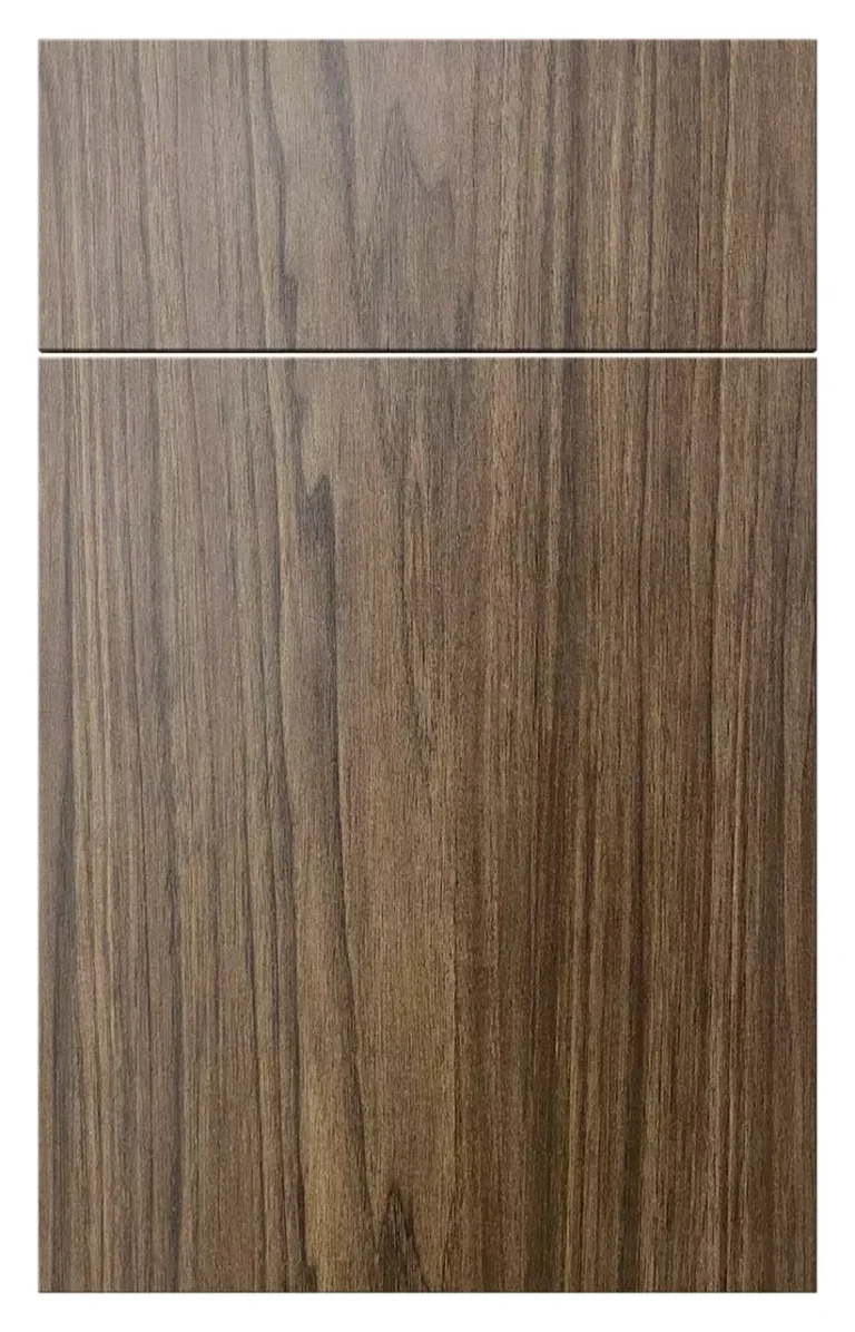 Eurocrafts Sunday Brunch kitchen cabinet fronts with a wood-grain finish