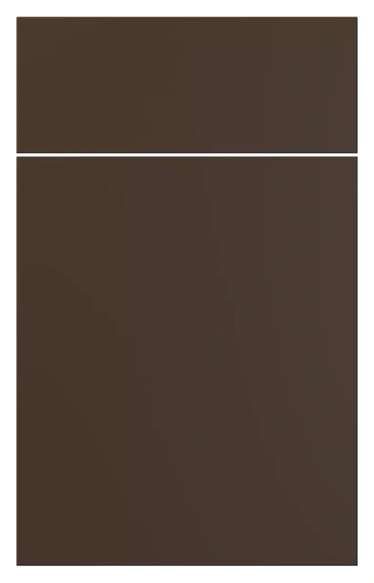 Eurocrafts Supramat Java Brown kitchen cabinet fronts in dark brown